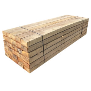 Dormentes de madeira – Embalagem com 40 unidades – 1,2 m x 200 x 100 mm