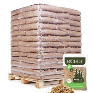 Pellets Biohot – Palete com 65 sacos de 15 kg Pellets Biohot – Palete com 65 sacos de 15 kg
